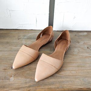 Madewell The D'Orsay Flat in Warm Sand Leather Size 6.5